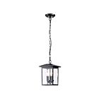 Lanterne suspendue extérieure Nuvo Lighting Jamesport 60-5933 3-lumières 100W Noir mat