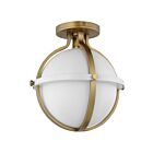 Plafonnier semi encastré Nuvo Ligthing 60-7663 Lincoln 1-Lumière Blanc mat