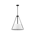 Suspendu à tige Nuvo Lighting 60-7697 Brewster 3-Lumières Noir