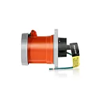 Leviton 460R12WLEV Prise à broche et manchon 60 A - Orange 