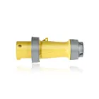 Leviton 360P4WLEV Fiche à broche et manchon 60A - Jaune
