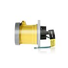 Leviton 360R4WLEV Prise à broche et manchon 60 A - Jaune 