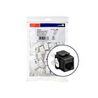 Leviton 61110-BE6 Cadre et connecteur d'interface noirs