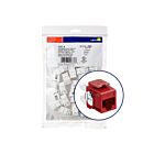 Leviton 61110-BR6 Lunette et connecteur d'interface rouge