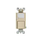 Leviton 6526-I Interrupteur combiné Decora, 15 A, avec guide lumineux à DEL, ivoire