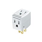 Leviton 692-W Adaptateur cube enfichable triple prise/prise