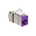 Leviton 6ASJK-RP6 JackAx1 C6A Blindé Violet