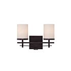 Luminaire de vanité Savoy House Essentials 8-338-2-13 Colton 2 Lumières 120W Bronze anglais