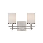 Luminaire de vanité Savoy House Essentials 8-338-2-SN Colton 2 Lumières 120W Nickel satiné