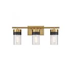 Luminaire de vanité Savoy House 8-3600-3-322 Brickell 3 Lumières 180W Laiton chaud