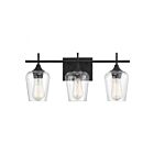 Luminaire de vanité Savoy House Essentials 8-4030-3-BK Octave 3 Lumières 180W Noir