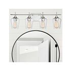 Luminaire de vanité Savoy House Essentials 8-4030-4-11 Octave 4 Lumières 240W Chrome poli