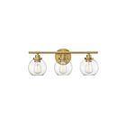 Luminaire de vanité Savoy House Essentials 8-4050-3-322 Carson 3 Lumières 180W Laiton chaud