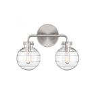 Luminaire de vanité Savoy House Essentials 8-4300-2-SN Mason 2 Lumières 120W Nickel satiné