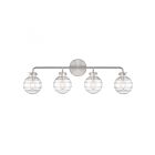 Luminaire de vanité Savoy House Essentials 8-4300-4-SN Mason 4 Lumières 240W Nickel satiné