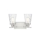 Luminaire de vanité Savoy House 8-4508-2-SN Vaughan 2 Lumières 120W Nickel Satiné