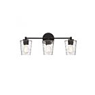 Luminaire de vanité Savoy House Essentials 8-5606-3-BK Ballas 3 Lumières 180W Noir mat