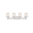 Luminaire de vanité Savoy House Essentials 8-6001-4-109 Garnet 4 Lumières 240W Nickel poli