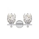 Luminaire de vanité Savoy House 8-6601-2-11 Moreno 2 Lumières 120W Noir mat avec accents en nickel satiné