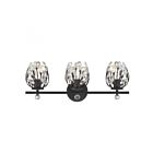 Luminaire de vanité Savoy House 8-6601-3-BK Moreno 3 Lumières 180W Noir mat