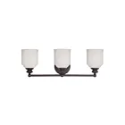 Luminaire de vanité Savoy House Essentials 8-6836-3-13 Melrose 3 Lumières 180W Bronze anglais