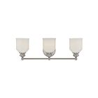 Luminaire de vanité Savoy House Essentials 8-6836-3-SN Melrose 3 Lumières 180W Nickel satiné