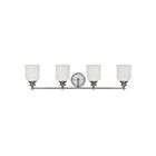Luminaire de vanité Savoy House Essentials 8-6836-4-11 Melrose 4 Lumières 240W Chrome poli