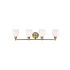 Luminaire de vanité Savoy House Essentials 8-6836-4-322 Melrose 4 Lumières 240W Laiton chaud
