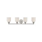 Luminaire de vanité Savoy House Essentials 8-6836-4-SN Melrose 4 Lumières 240W Nickel satiné