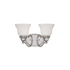 Luminaire de vanité Savoy House Essentials 8-6837-2-69 Yates 2 Lumières 120W Étain