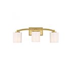 Luminaire de vanité Savoy House Essentials 8-7710-3-322 Whitney 3 Lumières 180W Laiton chaud
