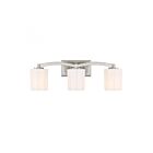 Luminaire de vanité Savoy House Essentials 8-7710-3-SN Whitney 3 Lumières 180W Nickel satiné