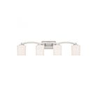 Luminaire de vanité Savoy House Essentials 8-7710-4-SN Whitney 4 Lumières 240W Nickel satiné