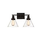 Luminaire de vanité Savoy House Essentials 8-9130-2-13 Drake 2 Lumières 120W Bronze anglais