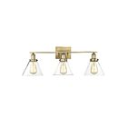 Luminaire de vanité Savoy House Essentials 8-9130-3-322 Drake 3 Lumières 180W Laiton chaud
