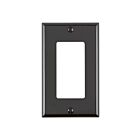 Leviton 80401-CNE Plaque murale Decora 1 groupe en nylon noir