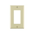 Leviton 80401-CNI Plaque murale Decora 1 dispositif ivoire