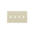 Leviton 80512-T Plaque murale 4G/4Toggle amande claire