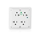 Leviton 8490-W Prise blanche 20A 125V 4-en-1 