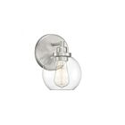 Luminaire de vanité Savoy House Essentials 9-4050-1-SN Carson 1 Lumière 60W Nickel satiné