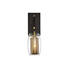 Applique Murale Savoy House Essentials Dunbar 9-9065-1-95 1 Lumière Laiton Chaud Avec Accents De Bronze