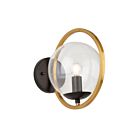 Applique murale Artcraft Lugano AC10891VB 4W 1-lumière noir et laiton vintage