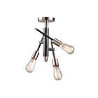 Plafonnier semi-encastré Artcraft Truro AC11251NB 60W 3-lumières nickel brossé noir