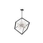 Lustre Artcraft Sunburst AC11440CH 60W 8-lumières chrome noir mat