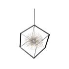 Lustre Artcraft Sunburst AC11441CH 60W 12-lumières chrome noir mat