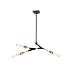 Lustre Artcraft Filiali AC11533 40W 3-lumières noir et laiton 