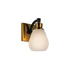 Artcraft Nelson AC11681BB Black and Brass 60W Wall Sconce