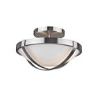 Plafonnier semi encastré Artcraft Cara AC11703BN 60W 2 lumières Brushed Nickel