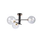 Plafonnier semi encastré Artcraft Aurelia AC11763VB 120W 3 lumières Matte Black