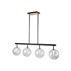Artcraft Aurelia AC11764VB 4-Lights 160W Matte Black Island Pendant